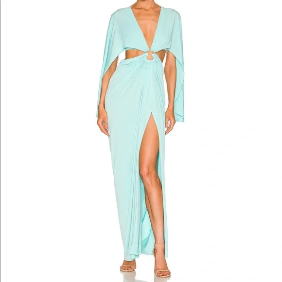 J.Angelique | Dresses | Aqua Blue Dress With Cut Outs | Poshmark